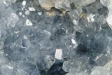 Crystal Filled Celestine (Celestite) Heart Geode - Madagascar #117330-1